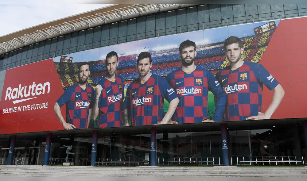 Barcelona busca patrocinador que tome nombre del Camp Nou y así poder tener ingresos para luchar contra el coronavirus. Foto: AFP Barcelona busca patrocinador que tome nombre del Camp Nou y así poder tener ingresos para luchar contra el coronavirus. Foto: AFP