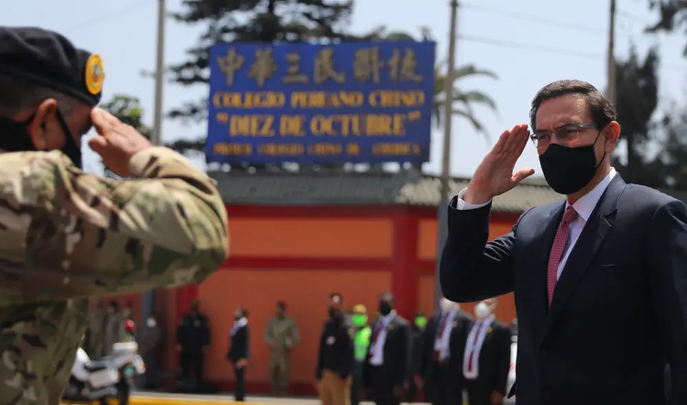 Martín Vizcarra dio un mensaje político durante la ceremonia por el Día de las FF. AA. Foto: Presidencia. Martín Vizcarra dio un mensaje político durante la ceremonia por el Día de las FF. AA. Foto: Presidencia.
