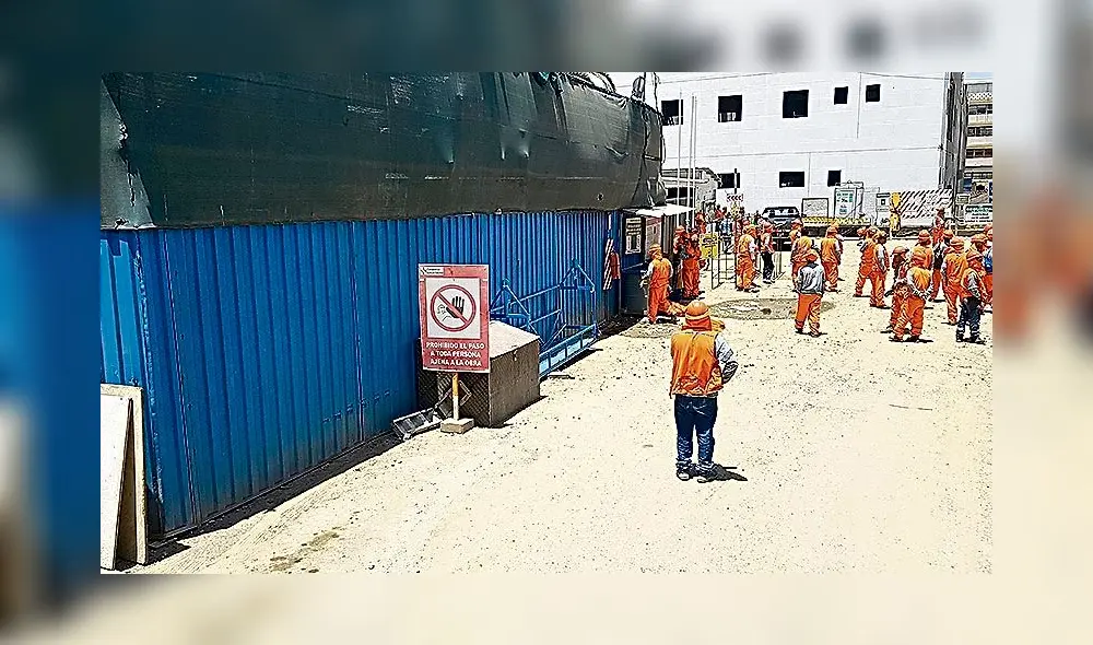 Obra en dificultades. Obra en dificultades.