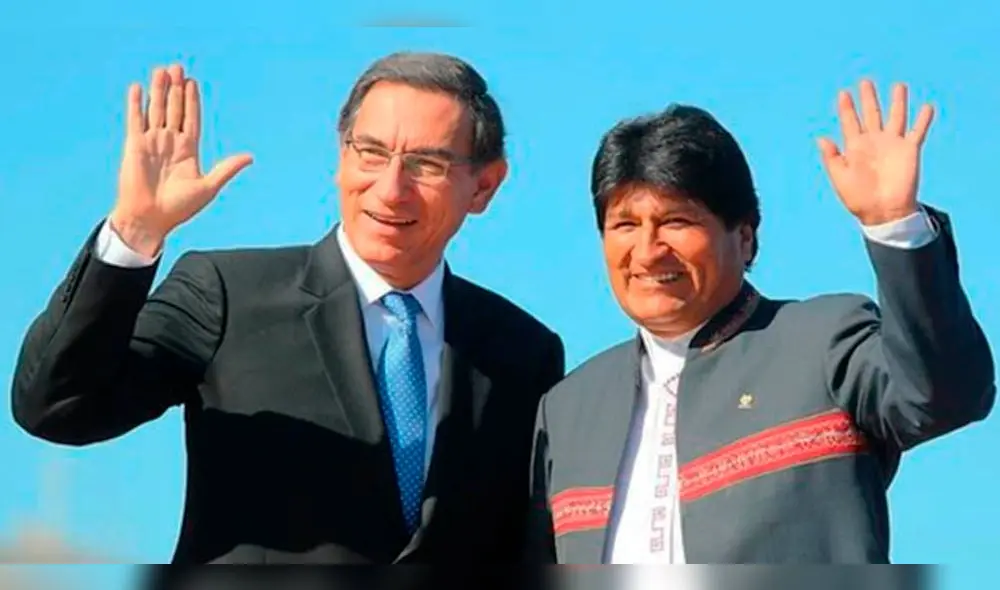 Martín Vizcarra y Evo Molares llegan a acuerdos sobre exportación de gas y descontaminación de Titicaca. Martín Vizcarra y Evo Molares llegan a acuerdos sobre exportación de gas y descontaminación de Titicaca.
