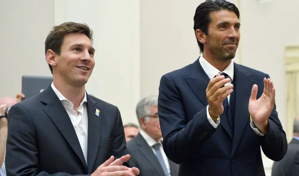 Buffon y Messi se vieron las caras por la Fase de Grupos de la Champions League. Foto: AFP