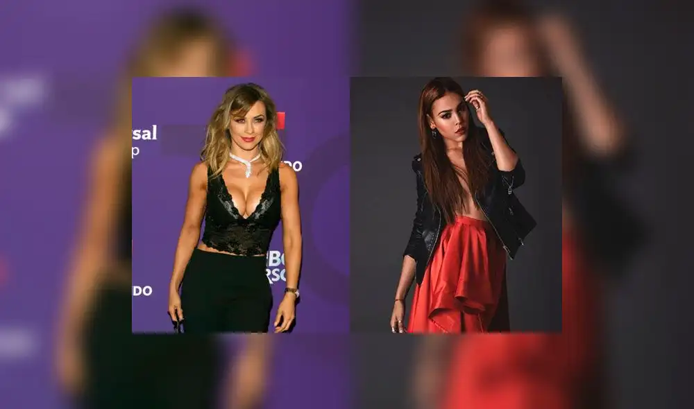 Premios Billboard: Aracely Arámbula y Danna Paola lucen vestidos similares en la alfombra roja [FOTOS]
