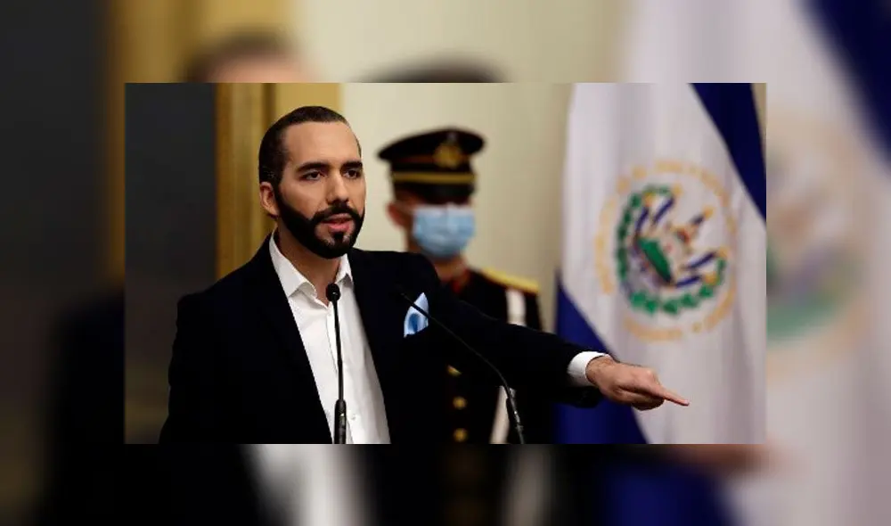Nayib Bukele, presidente de El Salvador. Foto: AFP