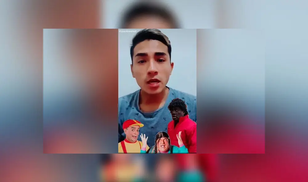 Desliza las imágenes para ver la increíble imitación que hizo un joven de los mejores personajes de Jorge Benavides. Foto: Paolo Enciso Asmat/TikTok