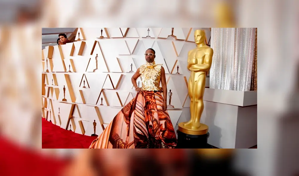 El actor de Pose luce por segundo año consecutivo con un espectacular vestido (Foto: Twitter)