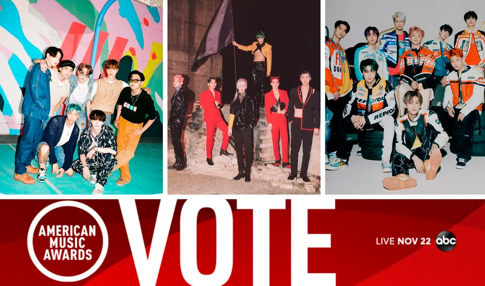 Conoce las reglas para votar por tu artista favorito en los AMAs. Foto: composición LR