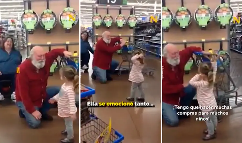 Usuarios en redes aplaudieron y agradecieron que el hombre se haya tomado su tiempo para hablar con la niña. Foto: composición de LR/ captura de TikTok/@Ibonperez