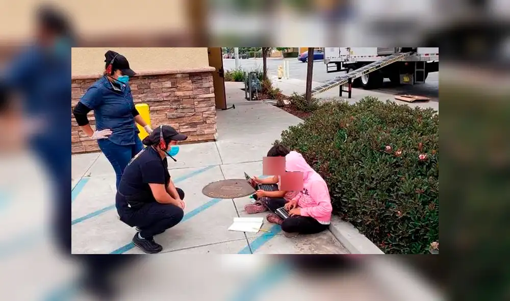Las dos menores recibieron ayuda por parte de su institución educativa para poder seguir con el aprendizaje a distancia. Foto: T13 Las dos menores recibieron ayuda por parte de su institución educativa para poder seguir con el aprendizaje a distancia. Foto: T13