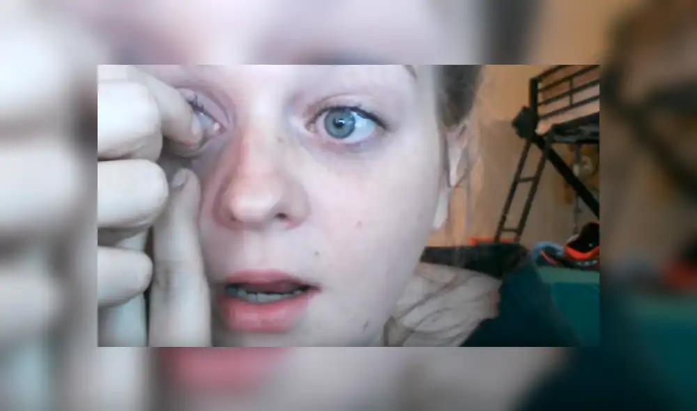 YouTube viral: usuarios impactados por ver a chica que se quita el ojo frente a la cámara [VIDEO]