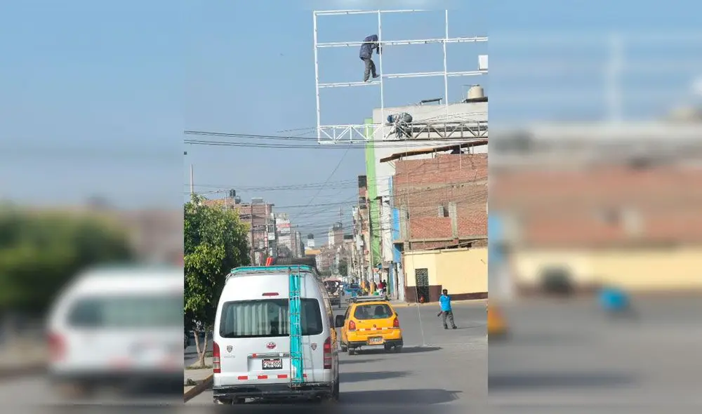 Pintores arriesgan su vida. Pintores arriesgan su vida.