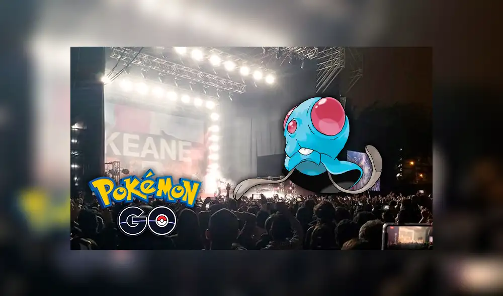 Usuarios de Pokémon GO se ponen a jugar en pleno concierto de Keane. Usuarios de Pokémon GO se ponen a jugar en pleno concierto de Keane.