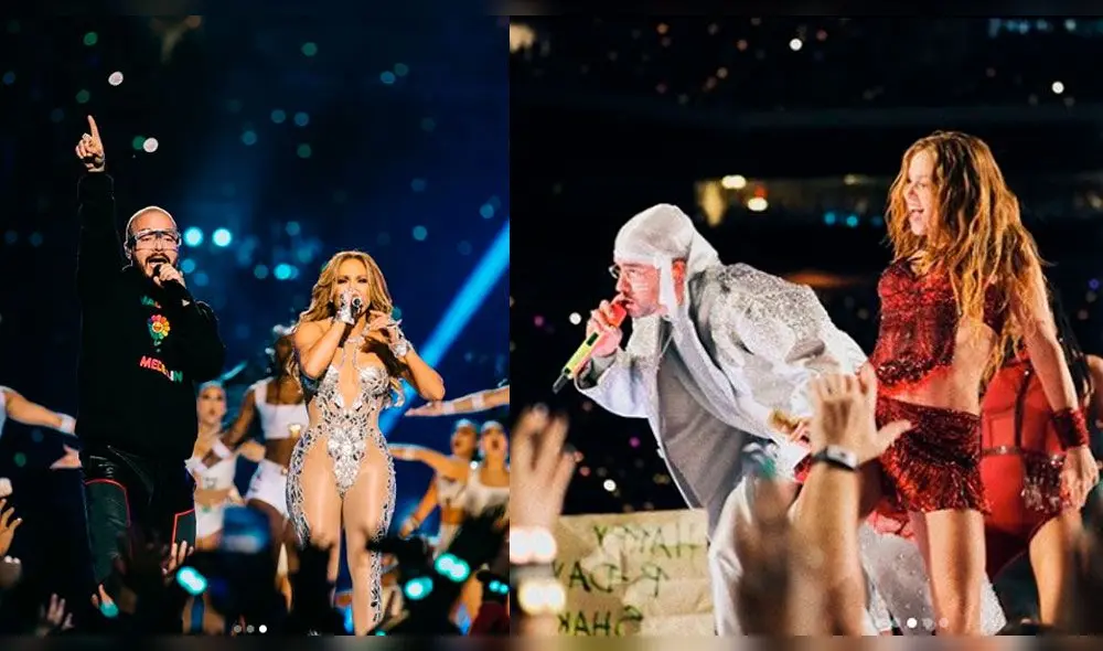 J Balvin y Bad Bunny remecieron el show del medio tiempo del Super Bowl junto a JLo y Shakira J Balvin y Bad Bunny remecieron el show del medio tiempo del Super Bowl junto a JLo y Shakira