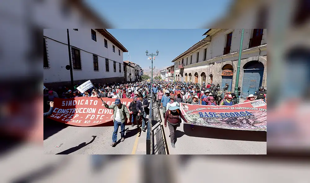 Paro por el gasoducto del sur en Cusco se cumplió a medias