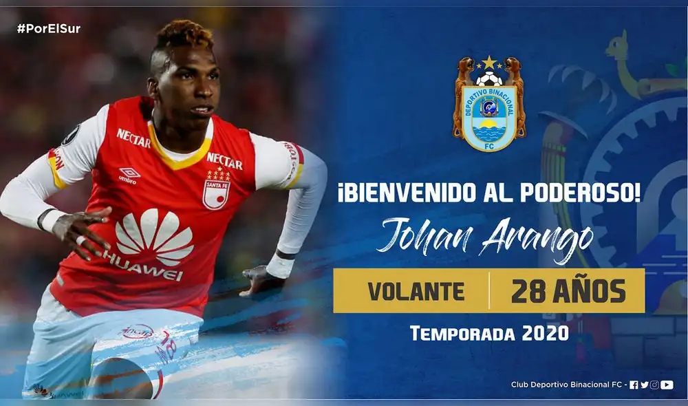 Colombiano eligió jugar la Libertadores con Binacional.