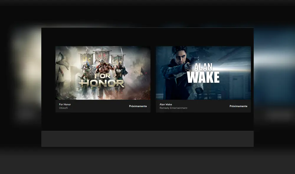 Los primeros videojuegos de regalo bisemanal son los aclamados Alan Wake y For Honor. Puedes descargarlos gratis en Epic Games Store desde el 2 de agosto.