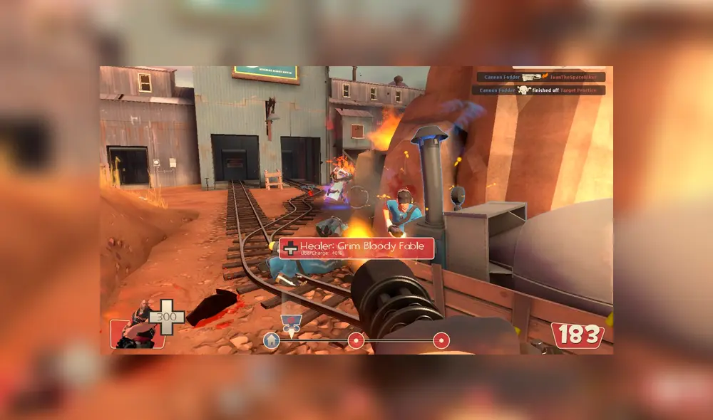 Team Fortress 2 (hecho con el motor Source, derivado del Goldsrc)