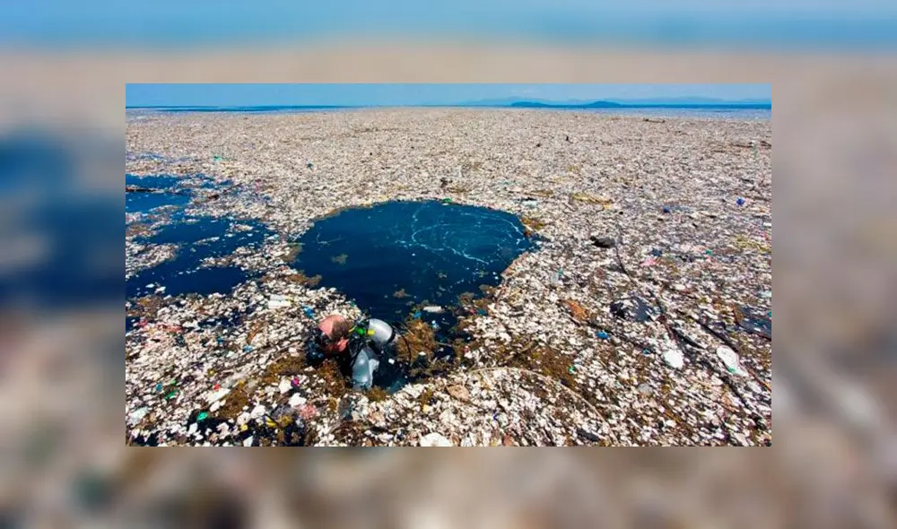 La isla de basura en el océano Pacífico es más grande que todo el Perú