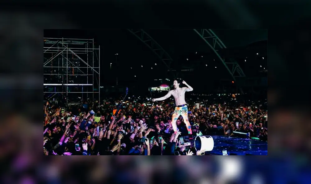 DJ Steve Aoki alborotó a sus seguidores en el Festival de Música Electrónica  [VIDEO]