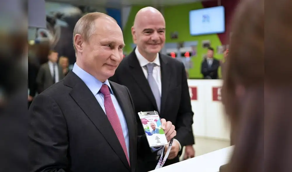 Infantino y Putin ya viven el Mundial