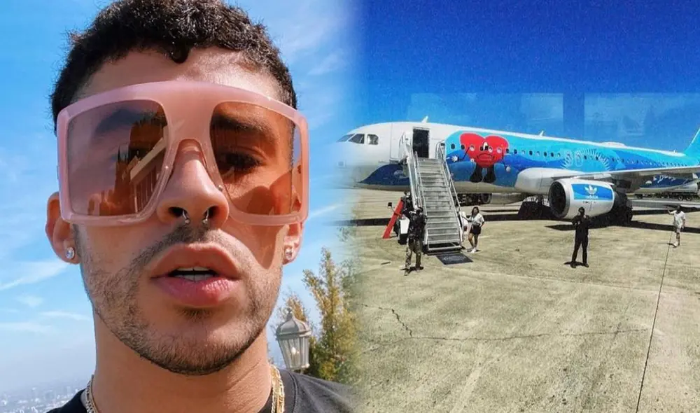 Bad Bunny llegó a Lima en su Jet Privado. Foto: Composición LR/Fabrizio Oviedo Bad Bunny llegó a Lima en su Jet Privado. Foto: Composición LR/Fabrizio Oviedo