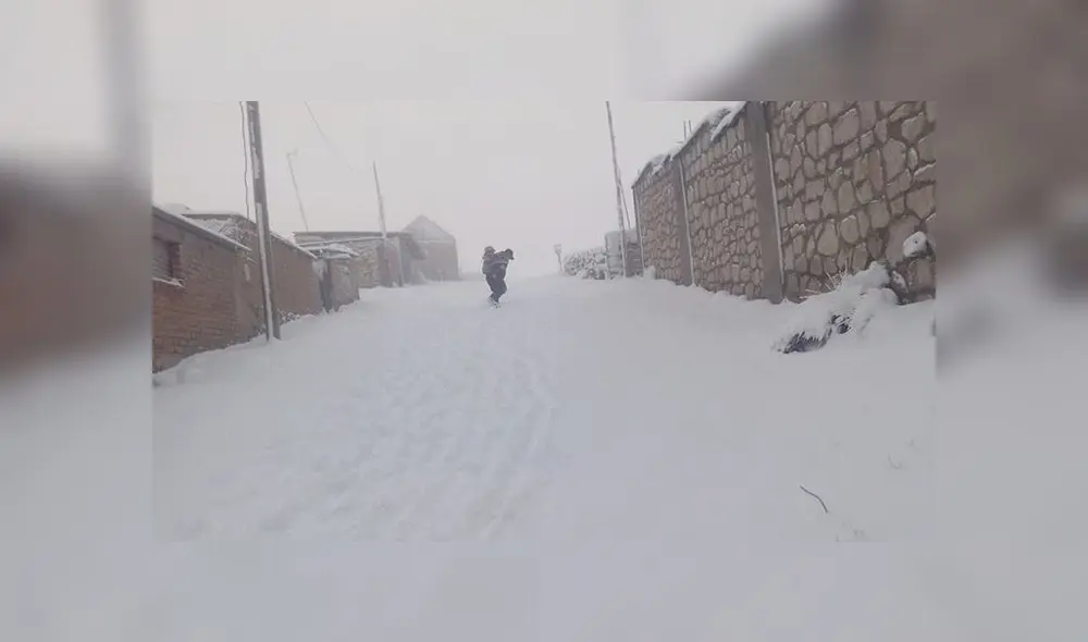 Arequipa: Piden ayuda en Imata por intensas heladas y nevadas [FOTOS Y VIDEO]