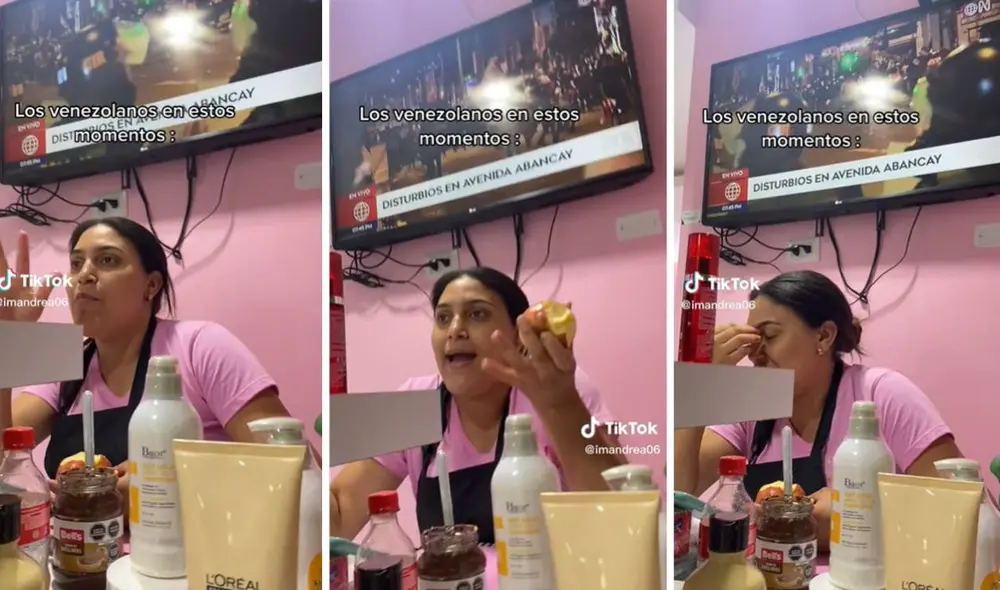 El video se hizo viral en las redes sociales. Foto: composición LR/captura de TikTok/@imandrea06
