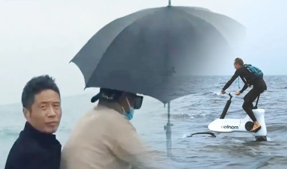 La travesía duró unas 6 horas, en las que pedalearon por turnos. Foto: composición LR/Weibo/ComputerHoy