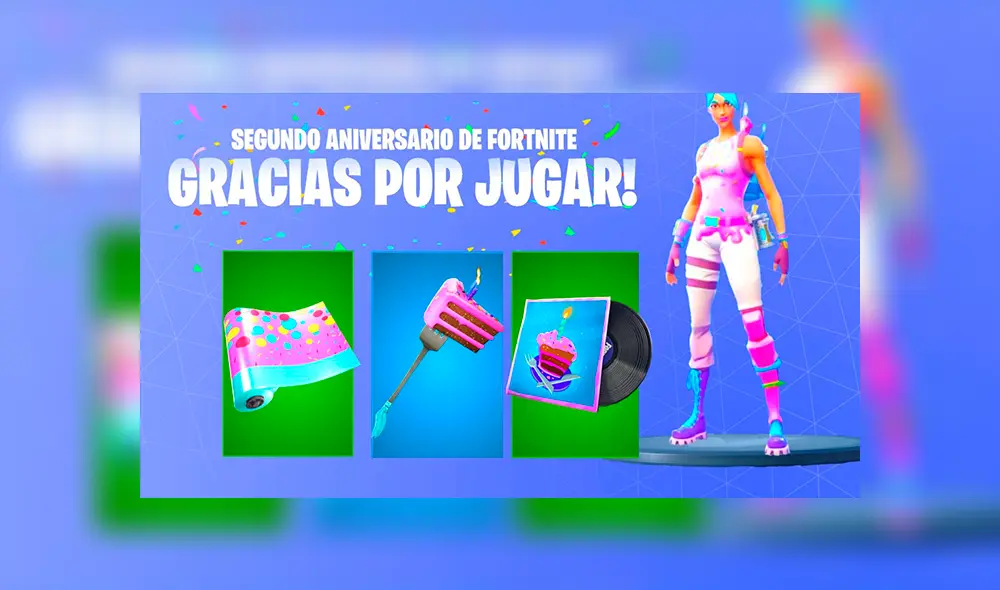 Epic Games celebra el segundo aniversario de Fortnite con los desafíos de cumpleaños. Epic Games celebra el segundo aniversario de Fortnite con los desafíos de cumpleaños.