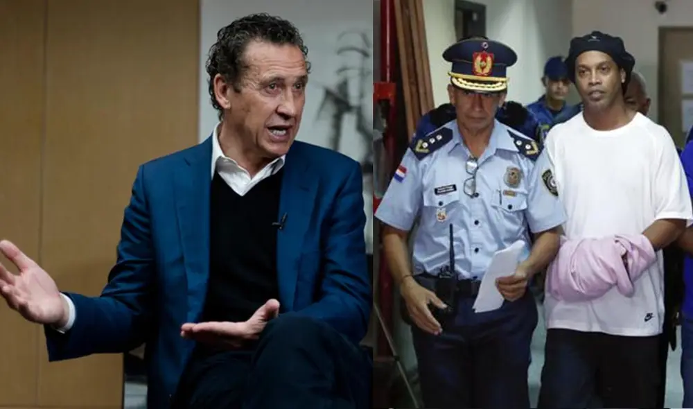 Jorge Valdano se mostró en contra de que se hable de Ronaldinho como si fuera un delincuente.