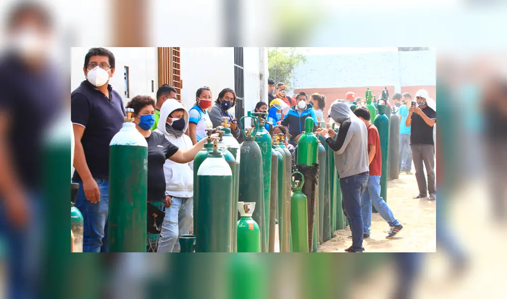 Oxígeno medicinal fue declarado de interés nacional ante su escasez y sobrecosto. Foto: Jaime Mendoza / La República Oxígeno medicinal fue declarado de interés nacional ante su escasez y sobrecosto. Foto: Jaime Mendoza / La República