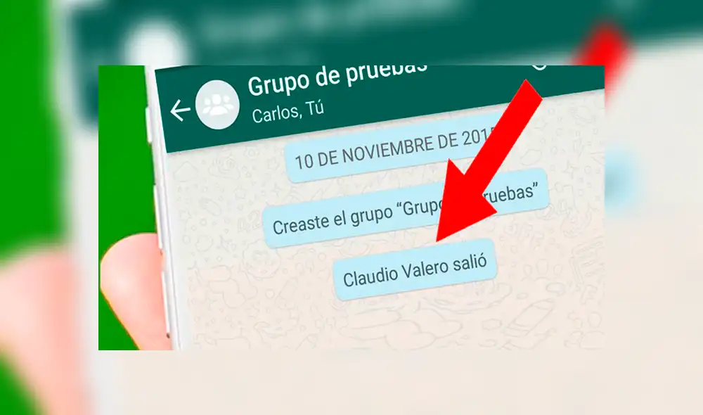 Desliza para saber más de este truco de WhatsApp. Foto: Captura.
