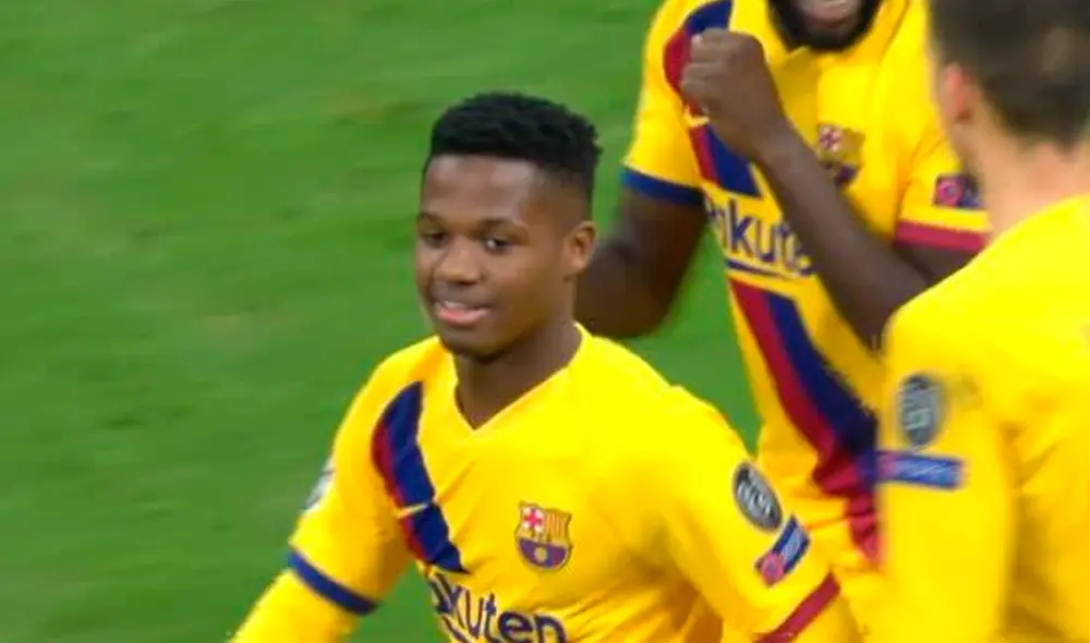 Ansu Fati le dio la victoria al FC Barcelona y dejó fuera de la Champions League al Inter de Mián. | Foto: Fox Sports Ansu Fati le dio la victoria al FC Barcelona y dejó fuera de la Champions League al Inter de Mián. | Foto: Fox Sports