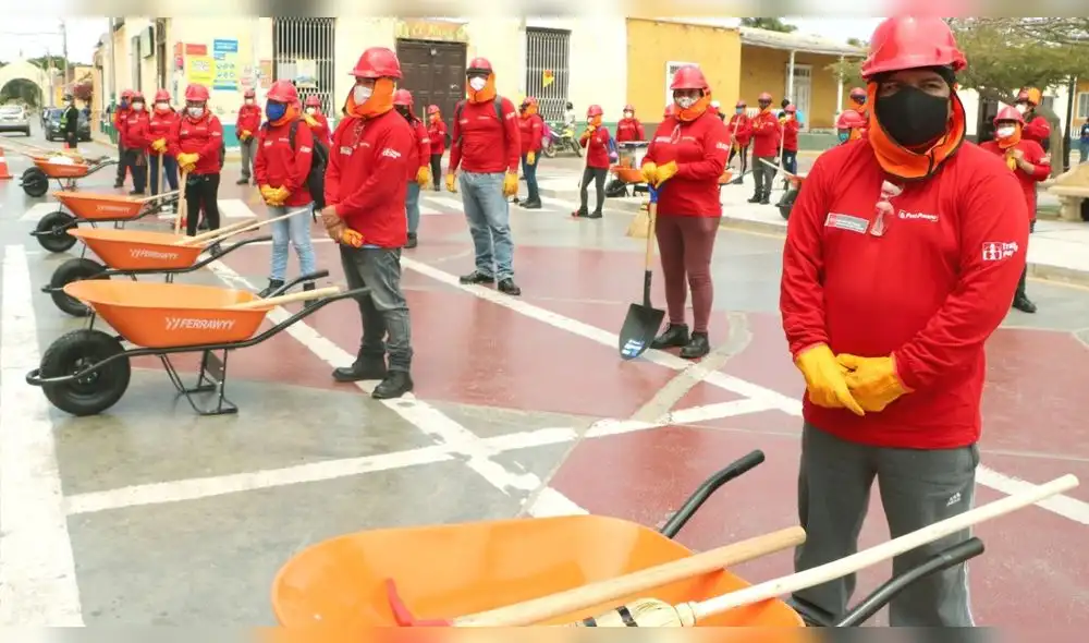 180 puestos de trabajo se generan con Trabaja Perú en distrito de la Libertad 180 puestos de trabajo se generan con Trabaja Perú en distrito de la Libertad