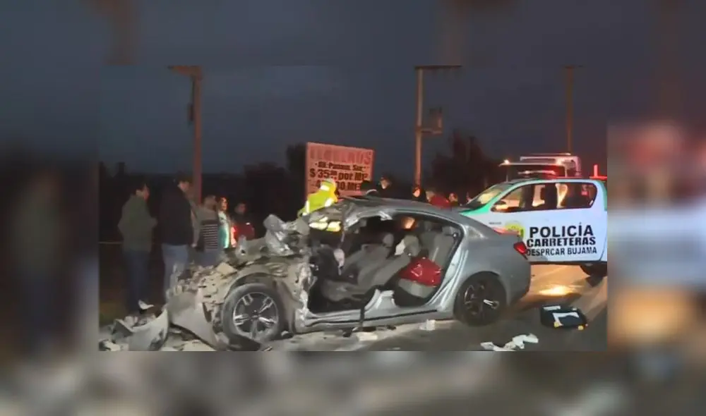 Chofer del tráiler reveló que unidad donde viajaban las víctimas se incendió tras choque. (Foto: Captura de video / América TV) Chofer del tráiler reveló que unidad donde viajaban las víctimas se incendió tras choque. (Foto: Captura de video / América TV)