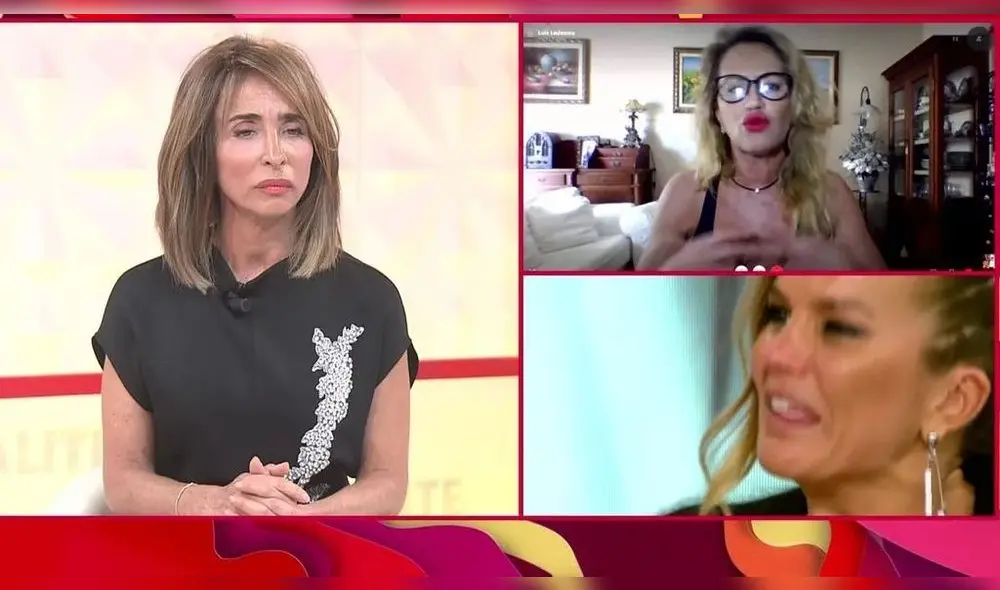 Encarni Manfredi hablando con María Patiño, conductora de Socialité. Foto: Internet. Encarni Manfredi hablando con María Patiño, conductora de Socialité. Foto: Internet.