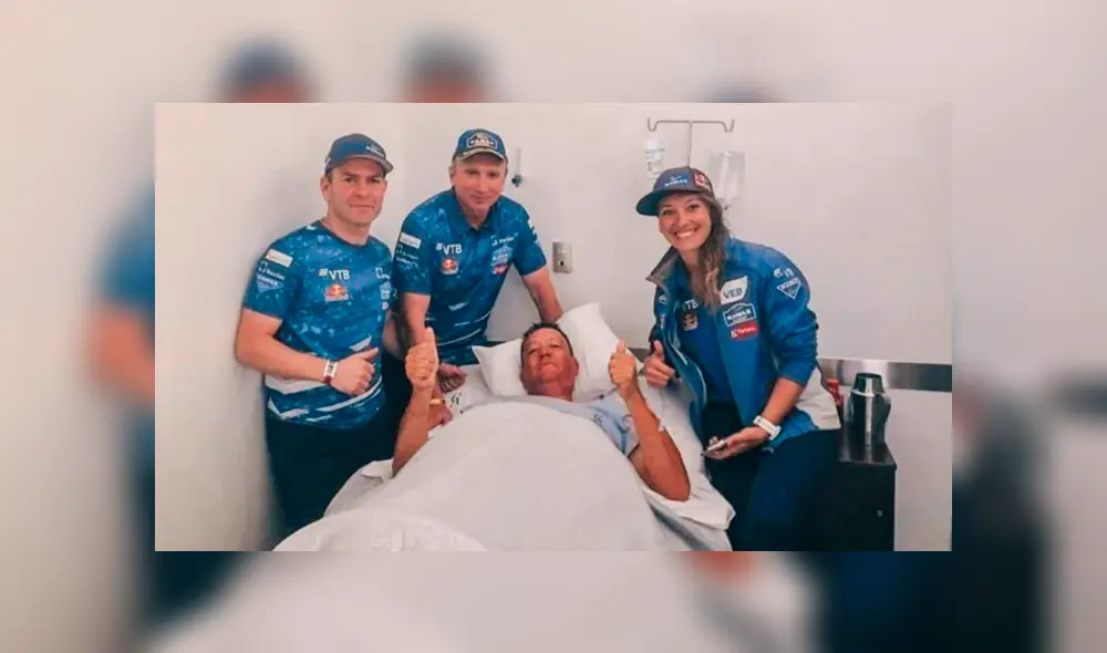 Dakar 2019: piloto que atropelló a aficionado fue a visitarlo en hospital de Arequipa 