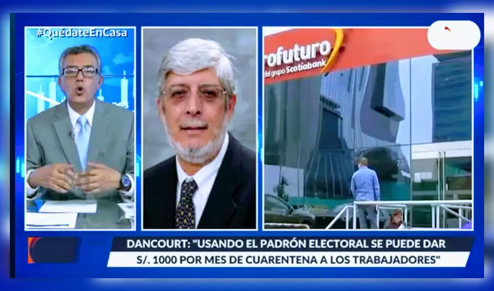 Óscar Dancourt entrevistado en RTV Economía. Foto: Captura. Óscar Dancourt entrevistado en RTV Economía. Foto: Captura.