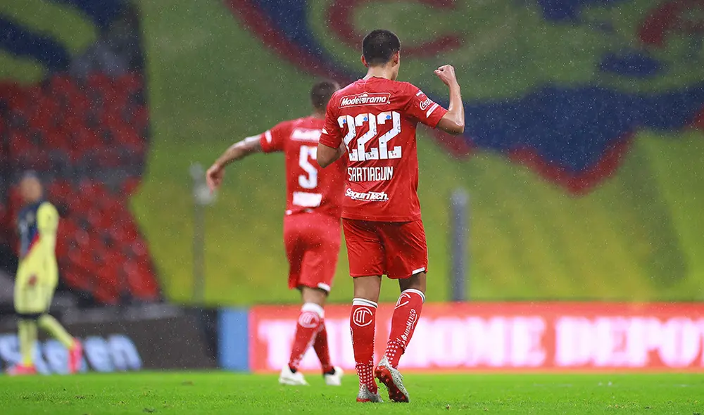 Brandon Santiaguin anotó el 1-1 para Toluca. Foto: @TolucaFC Brandon Santiaguin anotó el 1-1 para Toluca. Foto: @TolucaFC