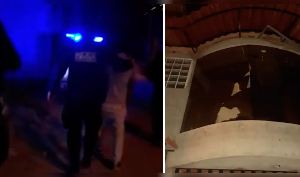 Fueron llevados a la comisaría de San José. (Foto: Captura de video). Fueron llevados a la comisaría de San José. (Foto: Captura de video).