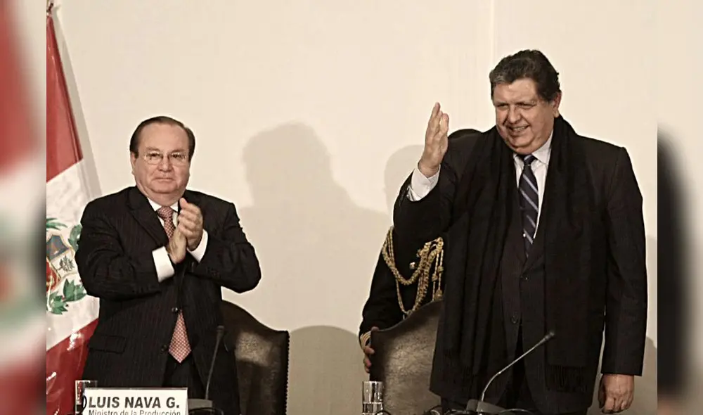 Luis Nava Guibert como ministro de la Producción al final del segundo Gobierno de Alan García Pérez. Foto: La República.