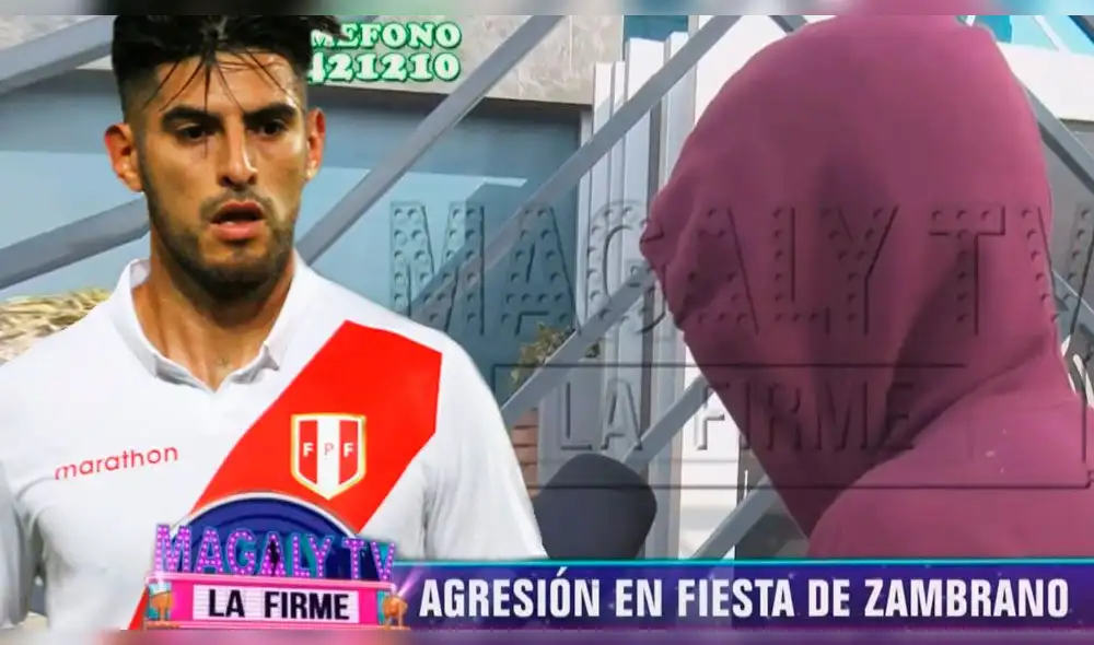 Carlos Zambrano denuncia agresión en Magaly tv, la firme Carlos Zambrano denuncia agresión en Magaly tv, la firme