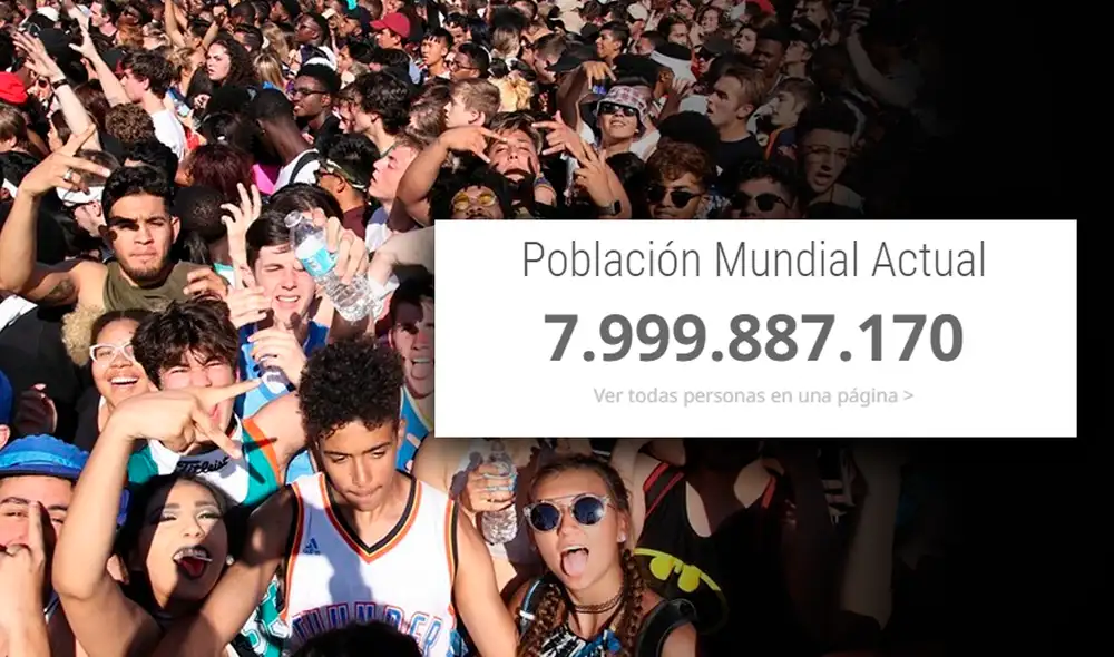 La población mundial, a punto de llegar a 8.000 millones de habitantes. Foto: Roderick Pullum / composición de Fabrizio Oviedo La población mundial, a punto de llegar a 8.000 millones de habitantes. Foto: Roderick Pullum / composición de Fabrizio Oviedo