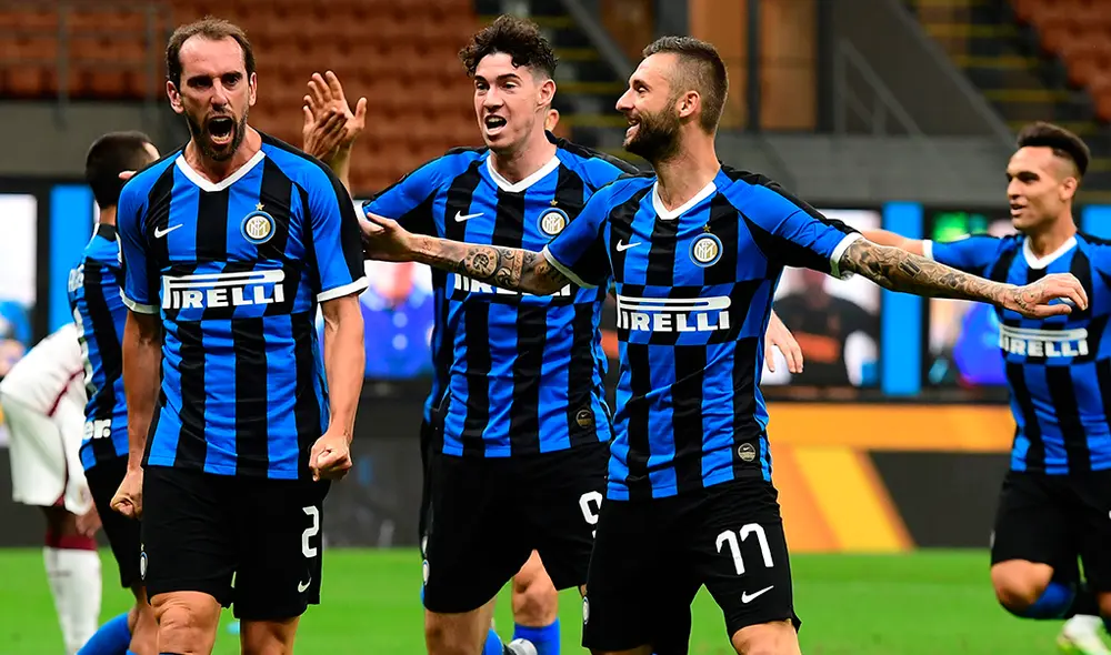 Con goles de Young, Godín y Lautaro, Inter venció a su similar del Torino. (FOTO: AFP). Con goles de Young, Godín y Lautaro, Inter venció a su similar del Torino. (FOTO: AFP).