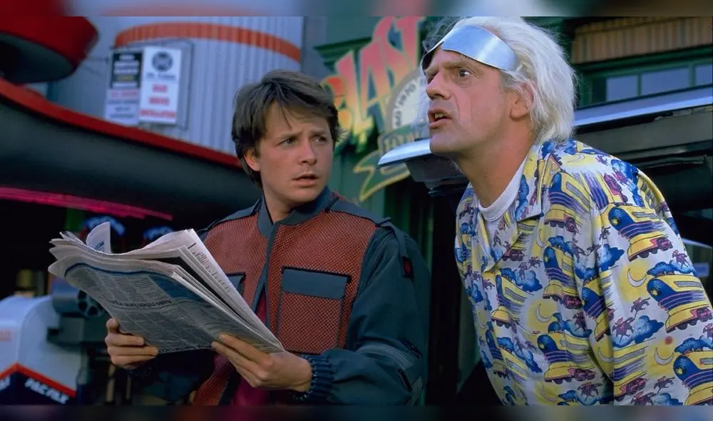 Michael J. Fox y Christopher Lloyd.