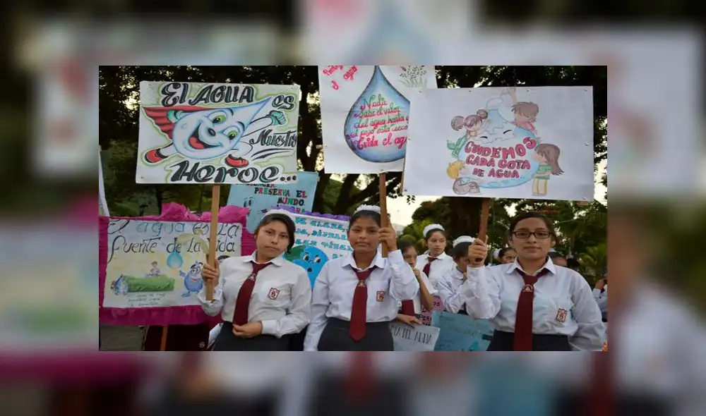 Alumnos de Quillabamba participan de pasacalle por el Día Mundial del Agua
