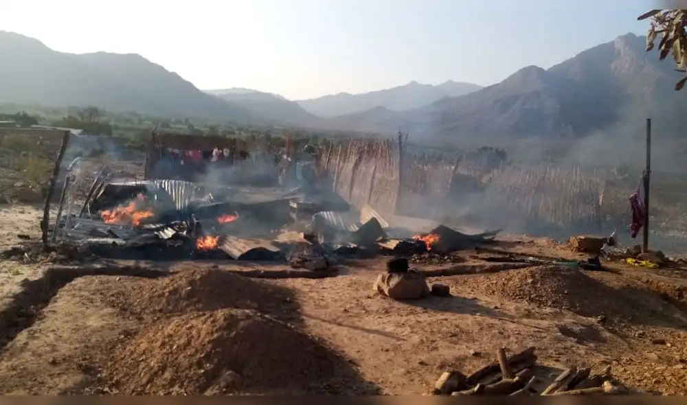 Se produjo un incendio en un caserio del distrito de Pítipo. Se produjo un incendio en un caserio del distrito de Pítipo.