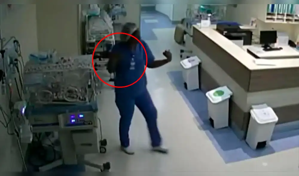 YouTube: Macabro momento en que enfermera intenta matar a recién nacido [VIDEO]