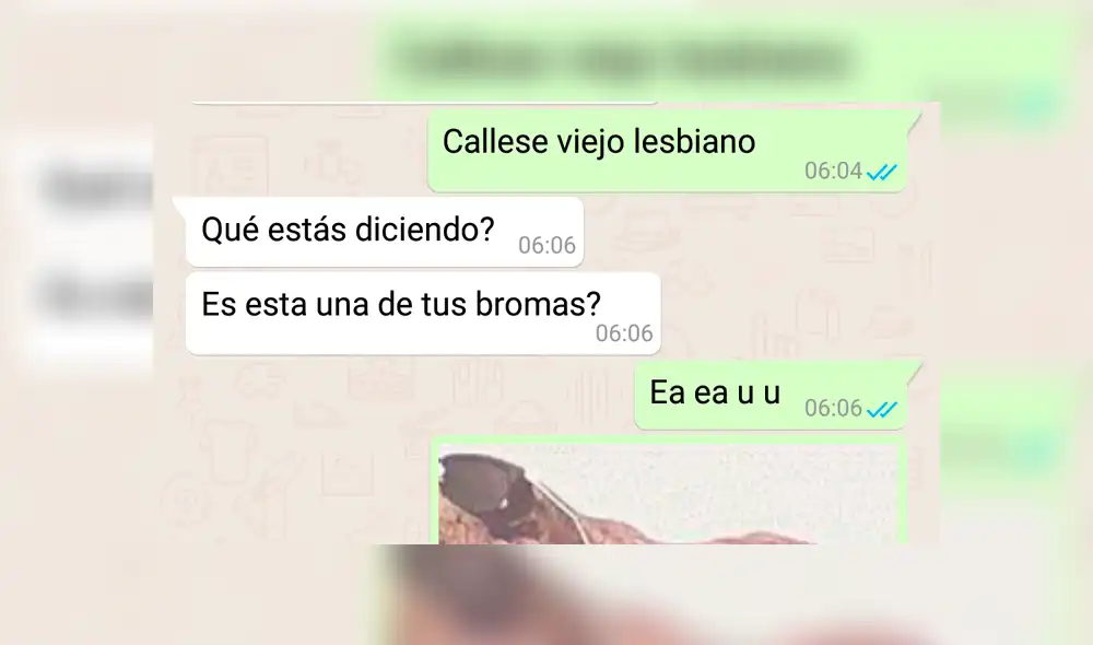 WhatsApp: La sorprendente reacción de un padre ante el "Cállese viejo lesbiano" de su hijo [FOTOS]