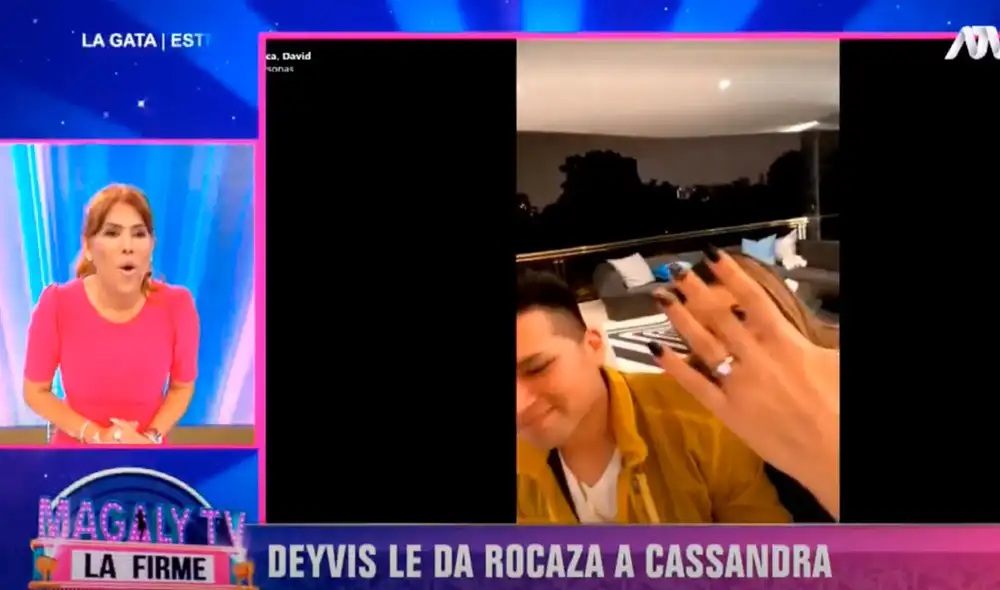 ¡Boda a la vista! El cumbiambiero le pidió la mano a su pareja la noche de este viernes. Foto: captura/ATV