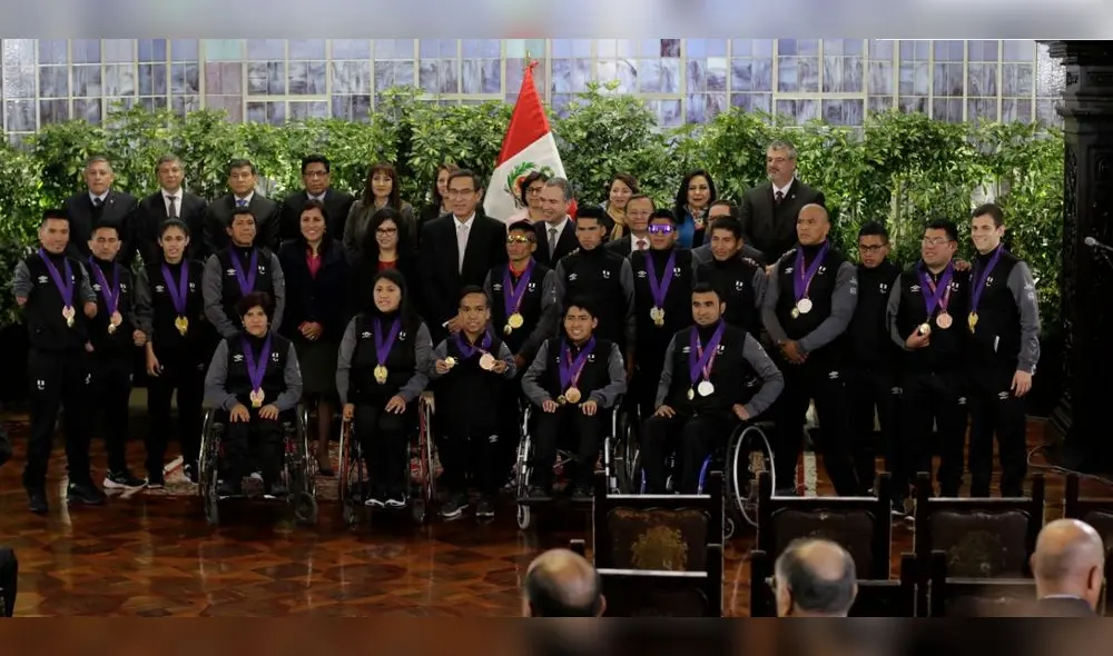 Martín Vizcarra felicitó a medallistas de Juegos Parapanamericanos [FOTOS]